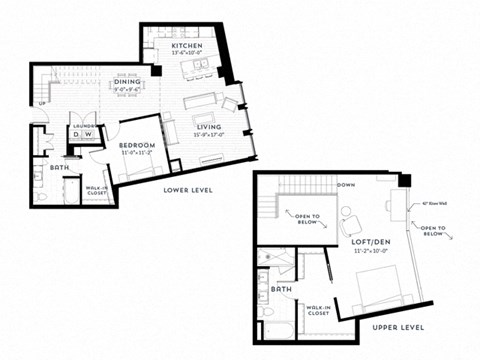 2+D Floor plan at Custom House, St. Paul